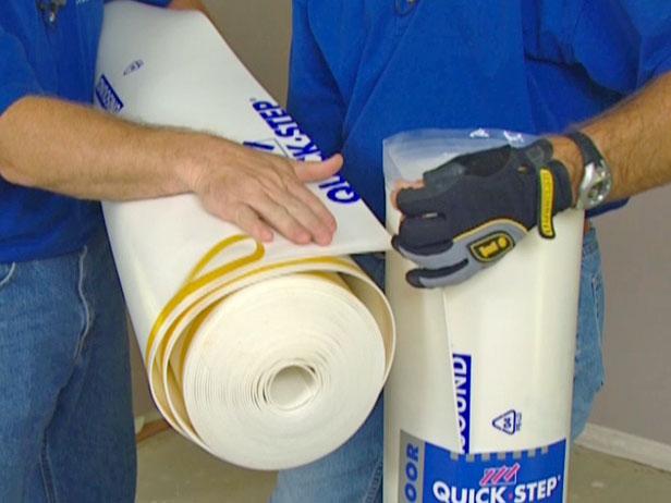 unroll the underlayment unroll the underlayment