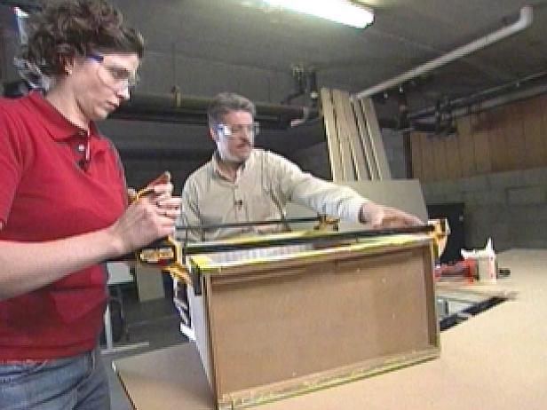 reattach cutoff pieces to original cabinet pieces reattach cutoff pieces to original cabinet pieces