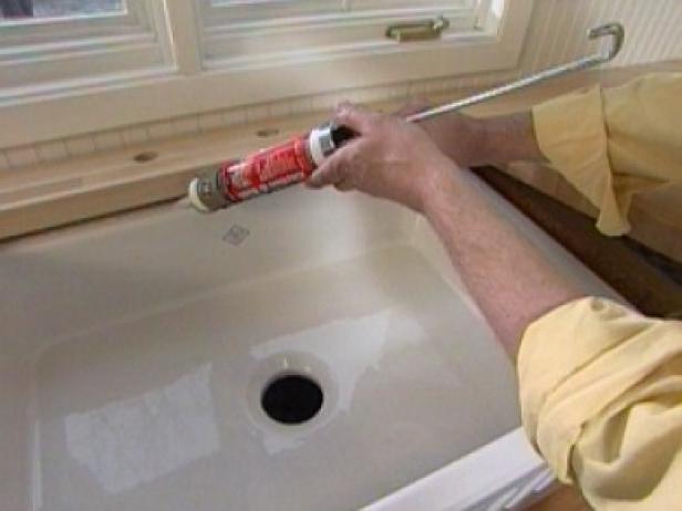 run bead of silicone under edges to seal sink run bead of silicone under edges to seal sink