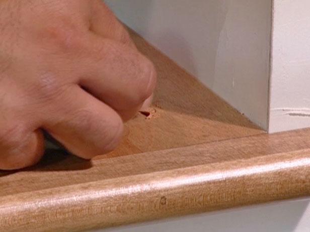 fill in screw holes with wood putty fill in screw holes with wood putty
