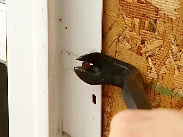 pry out nails holding old window in place pry out nails holding old window in place