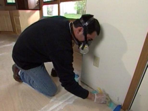 cover entire floor with thin coat of glue cover entire floor with thin coat of glue