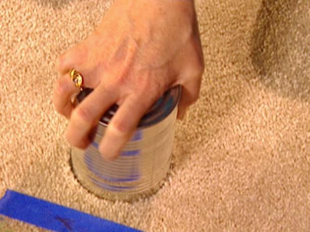 use empty can to make an impression for repair use empty can to make an impression for repair