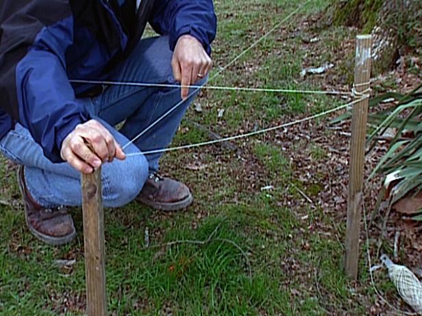 mark out location of fence and corner post mark out location of fence and corner post