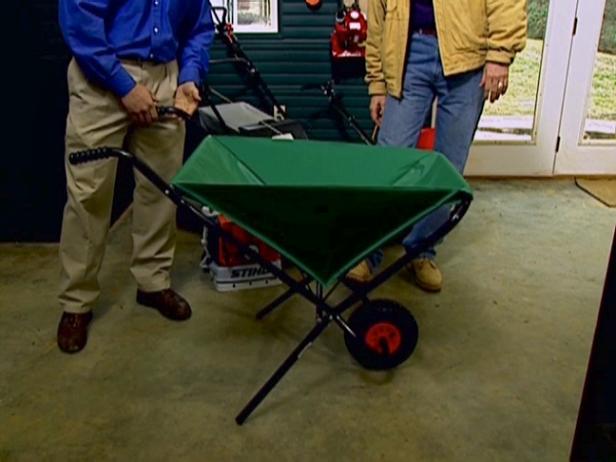 collapsible wheelbarrow saves space collapsible wheelbarrow saves space