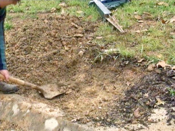 dig hole for footer based on local codes dig hole for footer based on local codes