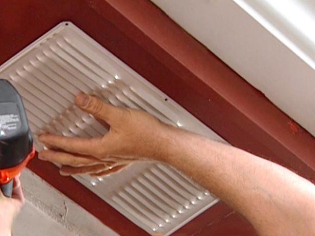 install vent using self tapping screws install vent using self tapping screws