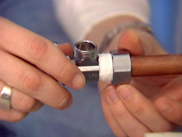 wrap the threads with teflon tape then tighten nut wrap the threads with teflon tape then tighten nut