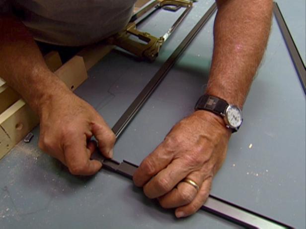 slide corner clips into ends of frame stock slide corner clips into ends of frame stock