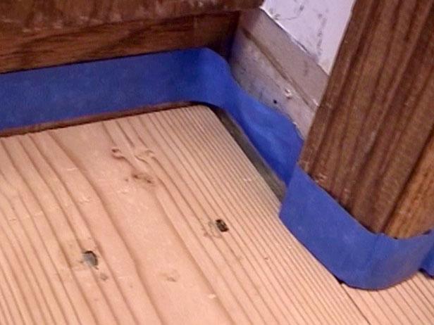 tape off cabinets to protect from sealer tape off cabinets to protect from sealer
