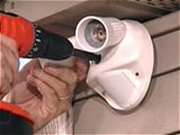 Position Fixture Over Junction Box Install New Fixture