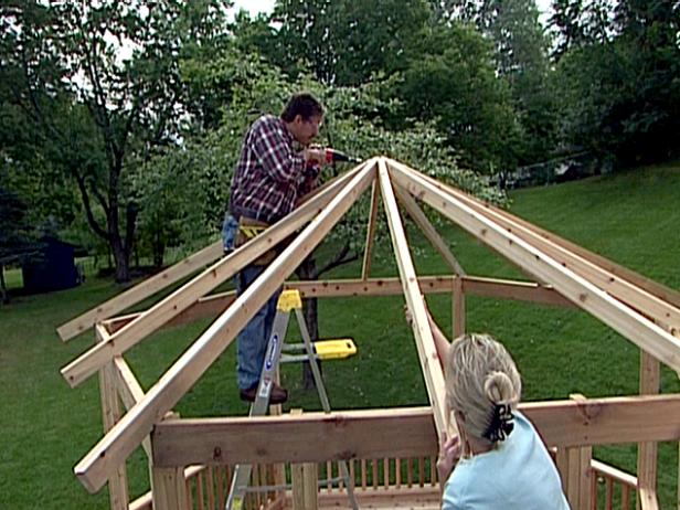 attach main roof rafters attach main roof rafters