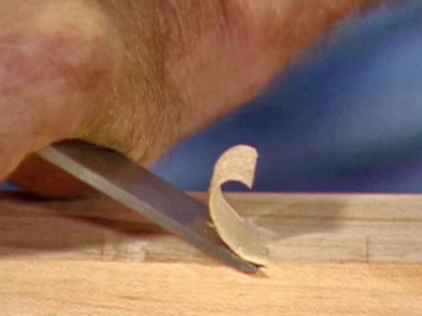 chisel out mortise for hinge plate to rest chisel out mortise for hinge plate to rest