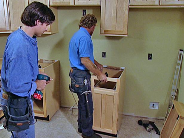 Install Narrow Base Cabinet Install Narrow Base Cabinet