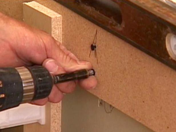 attach new vanity to wall with wallboard screws attach new vanity to wall with wallboard screws