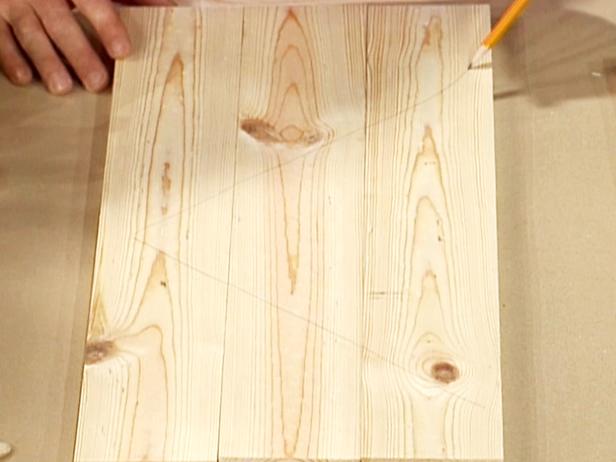 draw triangle across width of boards to be joined draw triangle across width of boards to be joined
