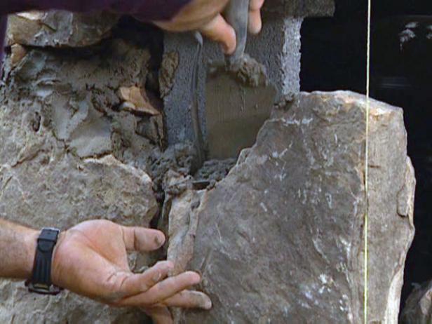 backfill voids with mortar and smaller stones backfill voids with mortar and smaller stones