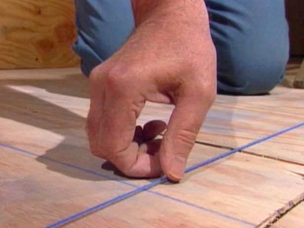 snap chalk lines across floor to find center snap chalk lines across floor to find center