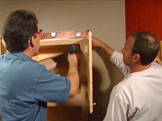 use level to make sure cabinet can be secured use level to make sure cabinet can be secured