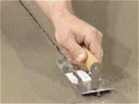 cut joints at regular intervals with a groover cut joints at regular intervals with a groover