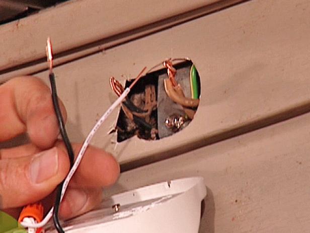 The wires extending from the junction box in the wall may be “pigtailed,” or attached to other wires. If so, leave these wires connected — exterior lights are often wired together in a series so all can be turned on with one switch. The wires of the new fixture will be attached to these interior wires in the same way as the old model.