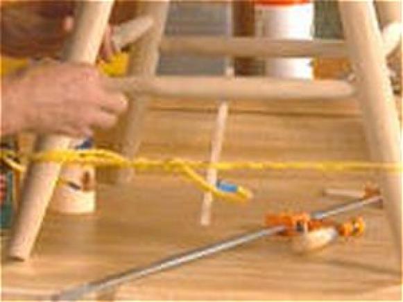 use glue under pressure on loose chair rungs use glue under pressure on loose chair rungs
