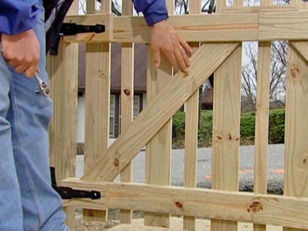 cross bracing added to gate for strength cross bracing added to gate for strength