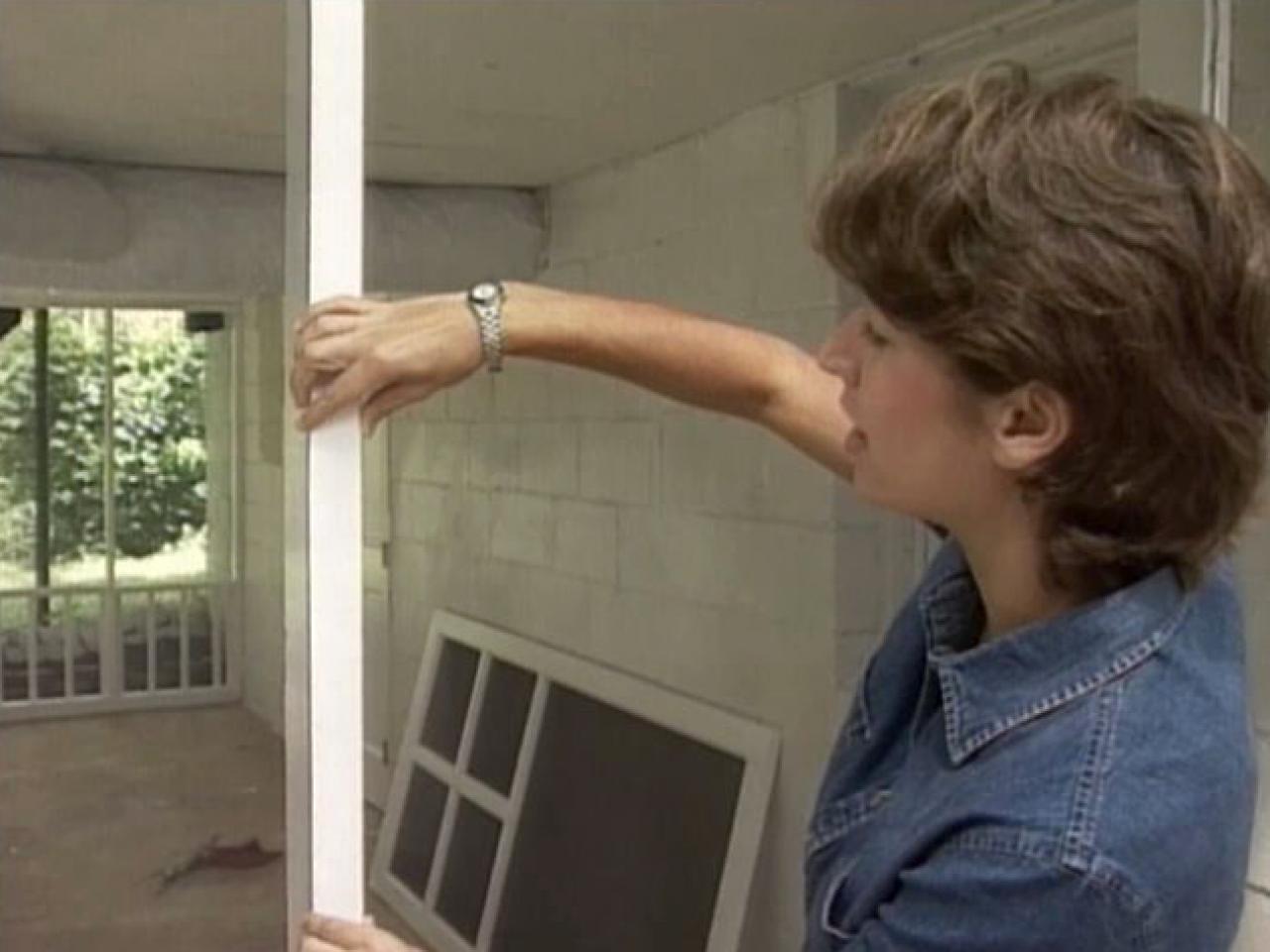 How To Screen In A Porch Tos Diy Screen Stretched Taut From Stud To