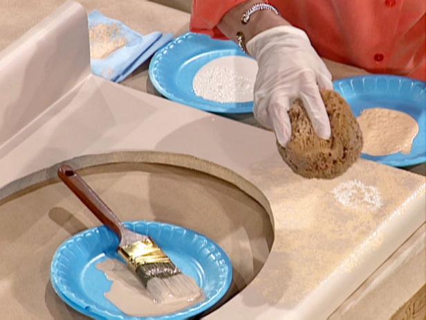 sponge painting gives a soft mottled effect sponge painting gives a soft mottled effect