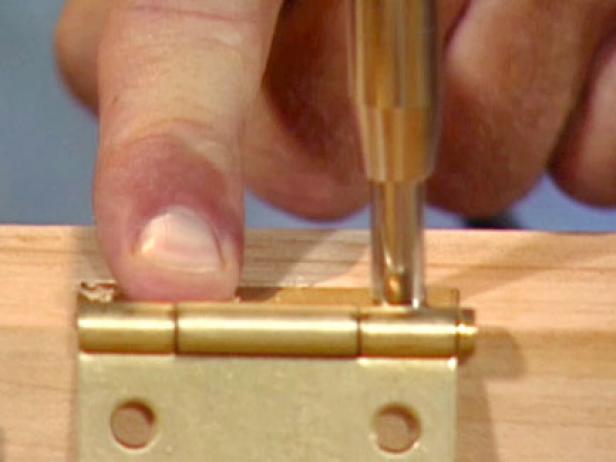 drill holes with hinge in place drill holes with hinge in place