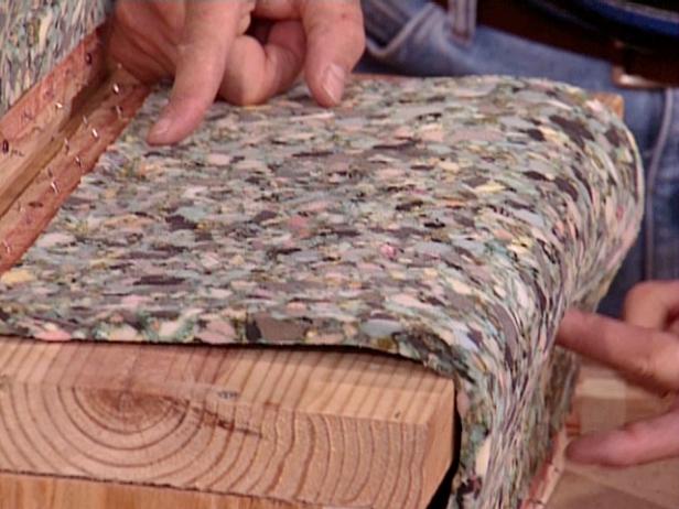 wrap carpet padding around edge but leave slack wrap carpet padding around edge but leave slack