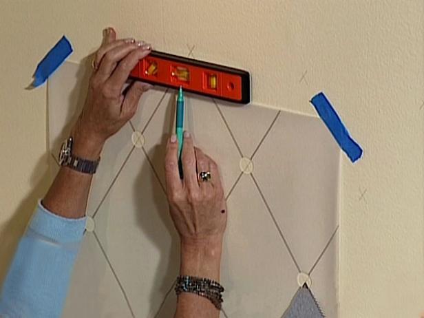 use template to make grid on wall use template to make grid on wall