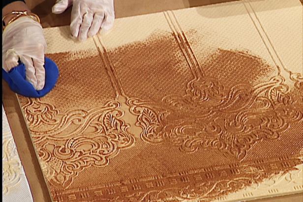 applying glaze accentuates intricate patterning applying glaze accentuates intricate patterning