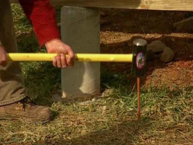 leave long rod extending above ground leave long rod extending above ground