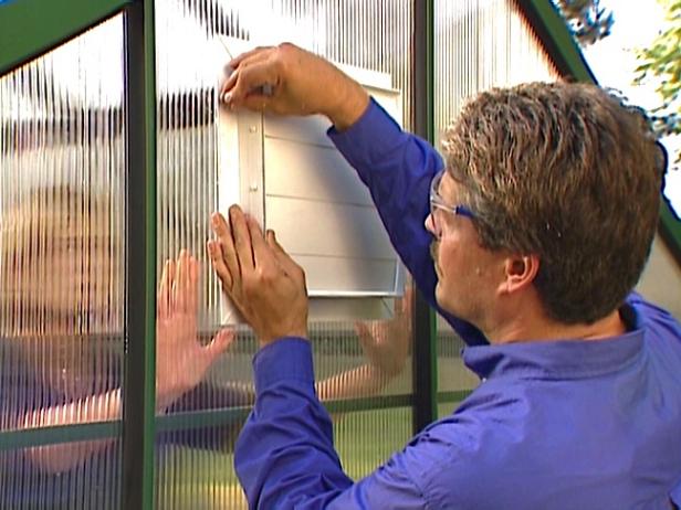 install louver on outside of greenhouse install louver on outside of greenhouse