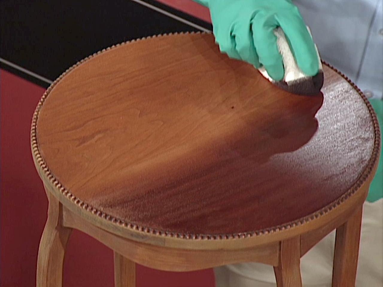 How to Stain Wood Furniture howtos DIY