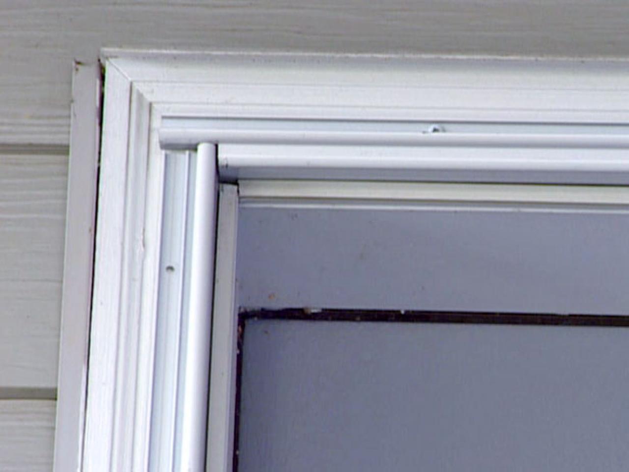 How to Install a WoodCore Aluminum Storm Door howtos DIY