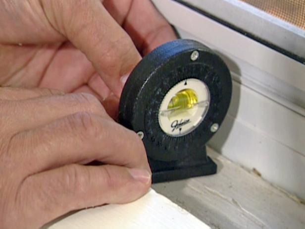 determine angle of windowsill determine angle of windowsill