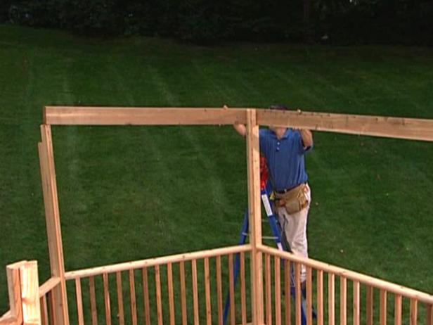 lift headers onto notched corner posts lift headers onto notched corner posts