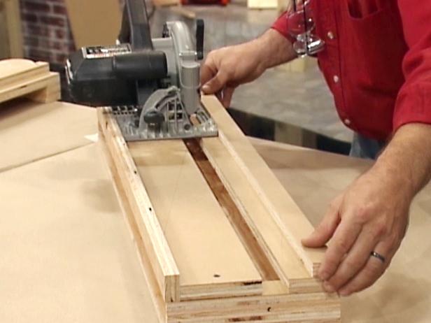 attach 36 inch strip of MDO to serve as guide attach 36 inch strip of MDO to serve as guide
