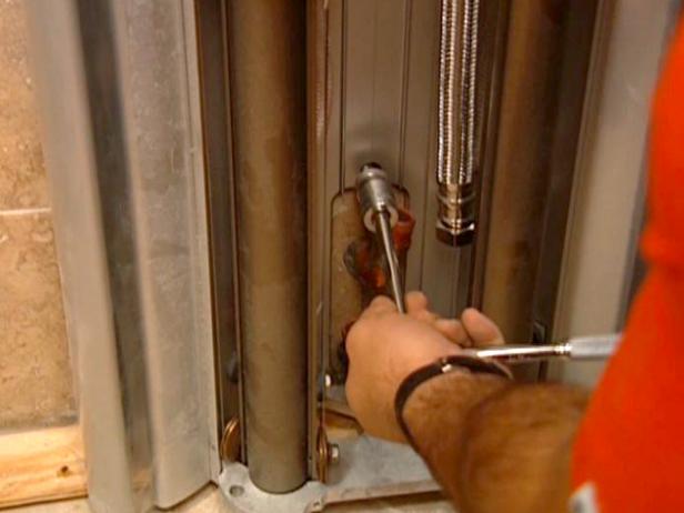 attach new unit and secure bolts to stringer attach new unit and secure bolts to stringer