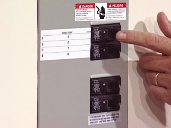 turn off power at breaker switch when working turn off power at breaker switch when working