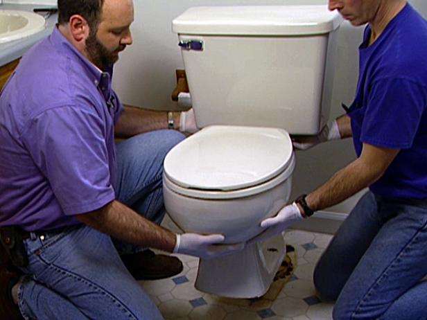 gently rock toilet back and forth to lift it free gently rock toilet back and forth to lift it free