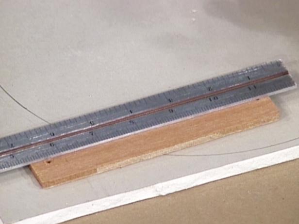 cut strip of wood longer than radius of cut circle cut strip of wood longer than radius of cut circle