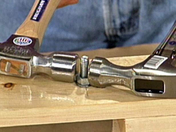 use two hammers to loosen nut use two hammers to loosen nut