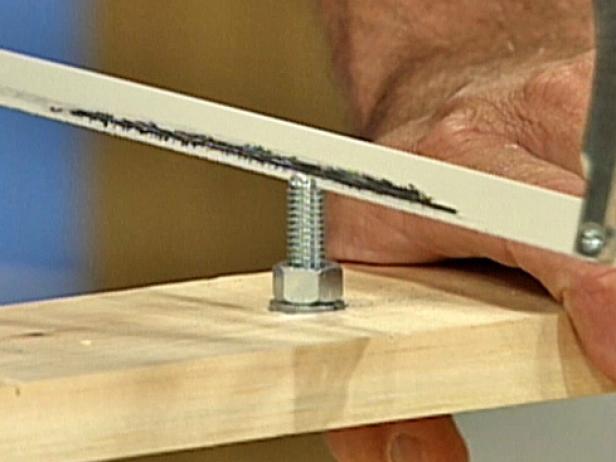 use hacksaw to cut groove for flathead screwdriver use hacksaw to cut groove for flathead screwdriver