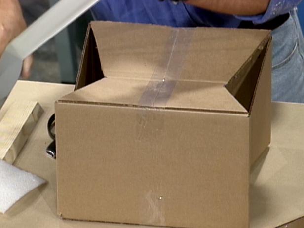cut box into sections using utility knife cut box into sections using utility knife