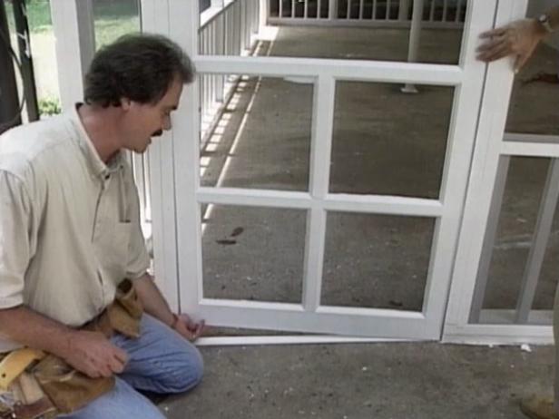 hanging the screen doors is one of the last steps hanging the screen doors is one of the last steps