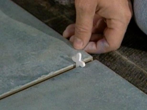 lay out tile with spacers for dry run lay out tile with spacers for dry run