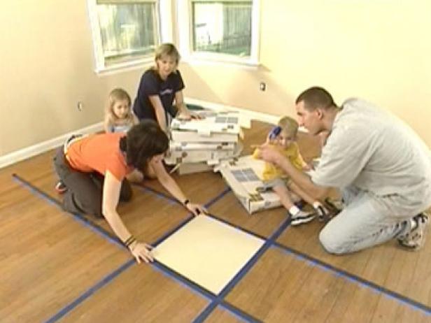 placing the first square placing the first square